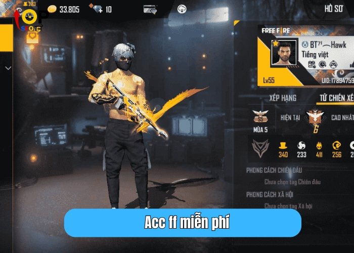 Acc FF miễn phí