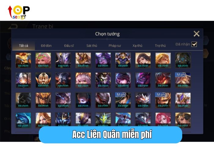 Acc Liên Quân miễn phí